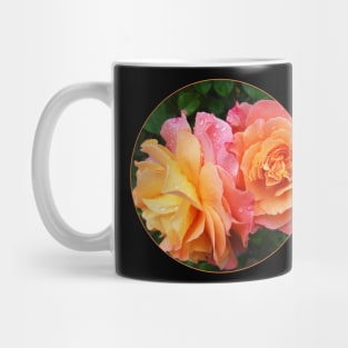 Pink Roses In A Transparent Circle Mug